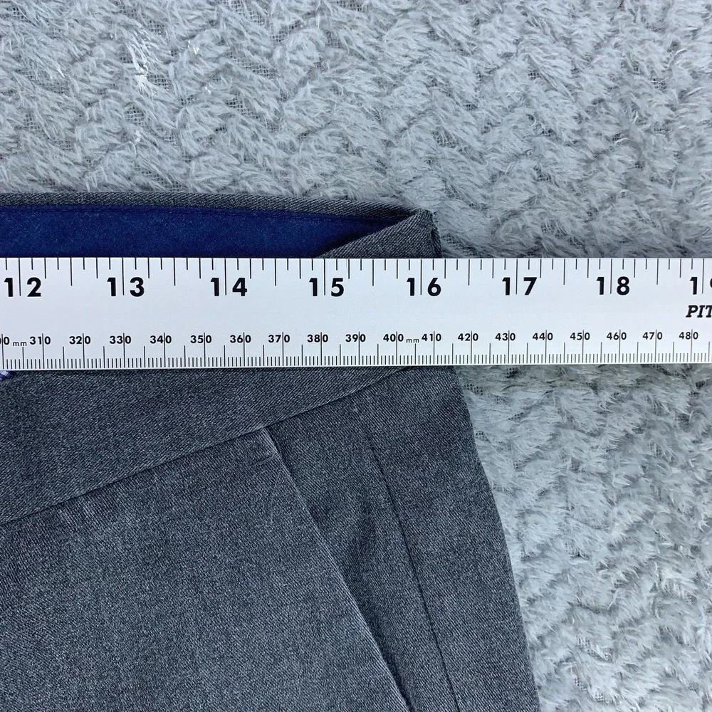 Banana Republic Men 32x30 (32x28) Gray Non-Iron Tailored Slim Fit Slacks Modern*
